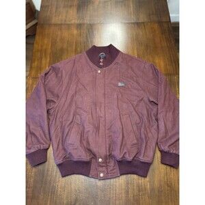 PAUL & SHARK Bomber jacket Red Maroon VINTAGE COAT virgin wool Men’s Medium